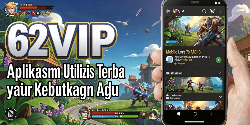 Screenshot utama aplikasi 62VIP dengan antarmuka yang intuitif.