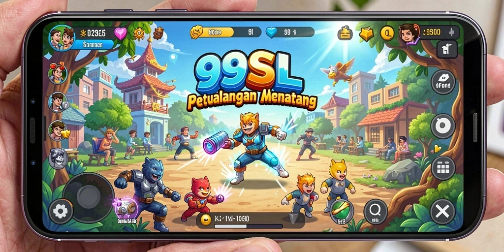 Tampilan gameplay seru dari 99SL dengan berbagai rintangan menarik.