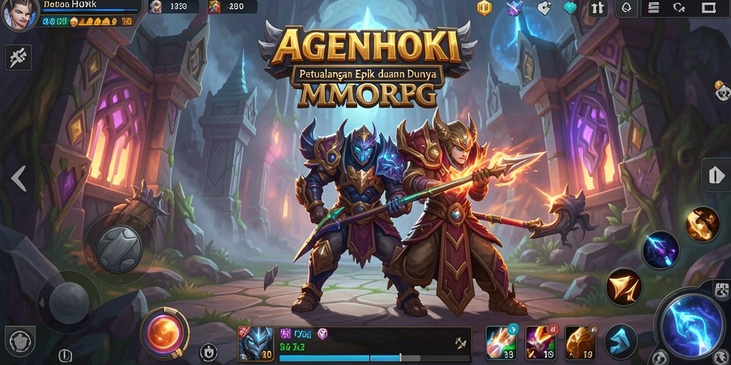 Screenshot AGENHOKI menunjukkan aksi seru dalam dunia MMORPG.
