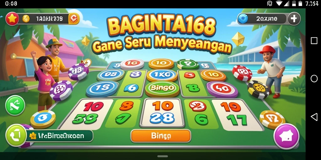 Tampilan gameplay seru dari aplikasi Bingo BAGINTA168.