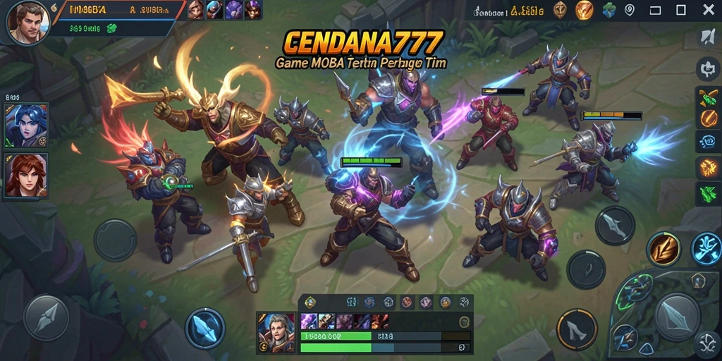 Tampilan aksi seru dalam gameplay CENDANA777.