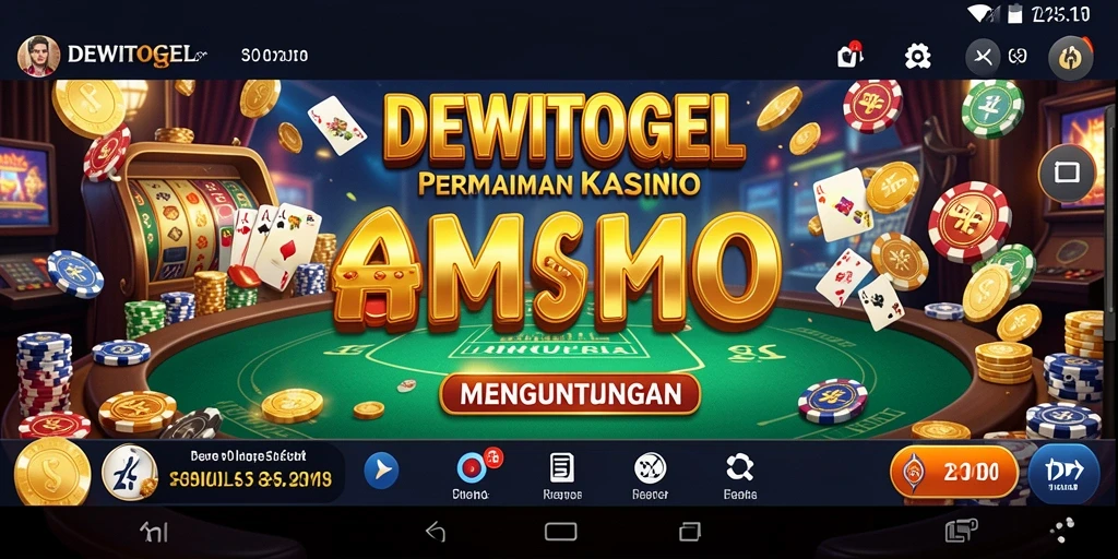Screenshot gameplay DEWITOGEL menampilkan aksi seru permainan Kasino.