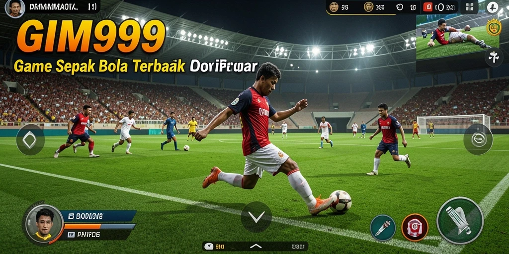 Tampilan menakjubkan dari gameplay GIM999 yang menggambarkan aksi di lapangan.
