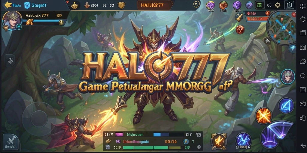 Screenshot gameplay HALO777 menampilkan pertarungan yang seru dan grafis memukau.