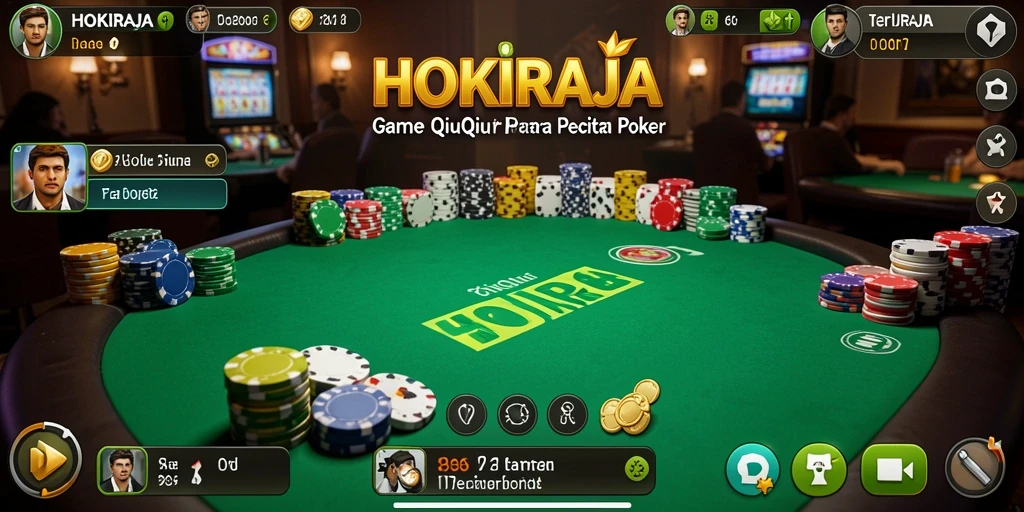 Screenshot HOKIRAJA menunjukkan gameplay seru QiuQiu.