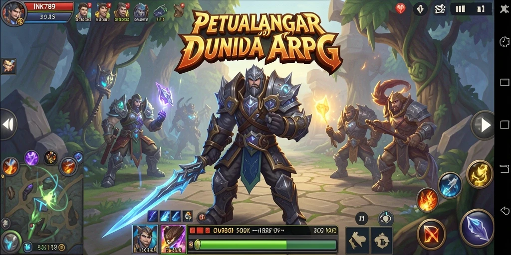 Tampilan gameplay ARPG yang seru dan interaktif dalam INK789.