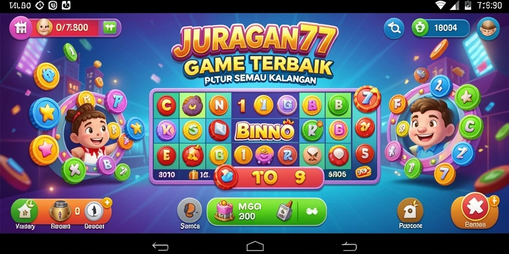 Tampilan gameplay Bingo di JURAGAN77 yang seru dan mengasyikkan.