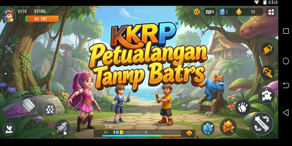 Tampilan gameplay yang mendebarkan dalam petualangan KKRP.