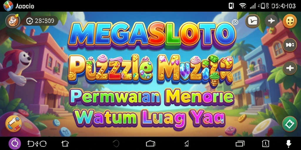Screenshot permainan <strong>MEGASLOTO</strong> menunjukkan tantangan puzzle yang menantang dan menarik.