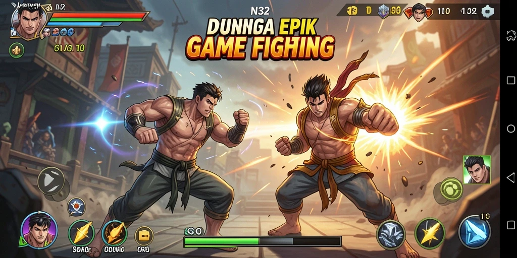 Gameplay N32 menampilkan aksi pertarungan yang seru dan mendebarkan.