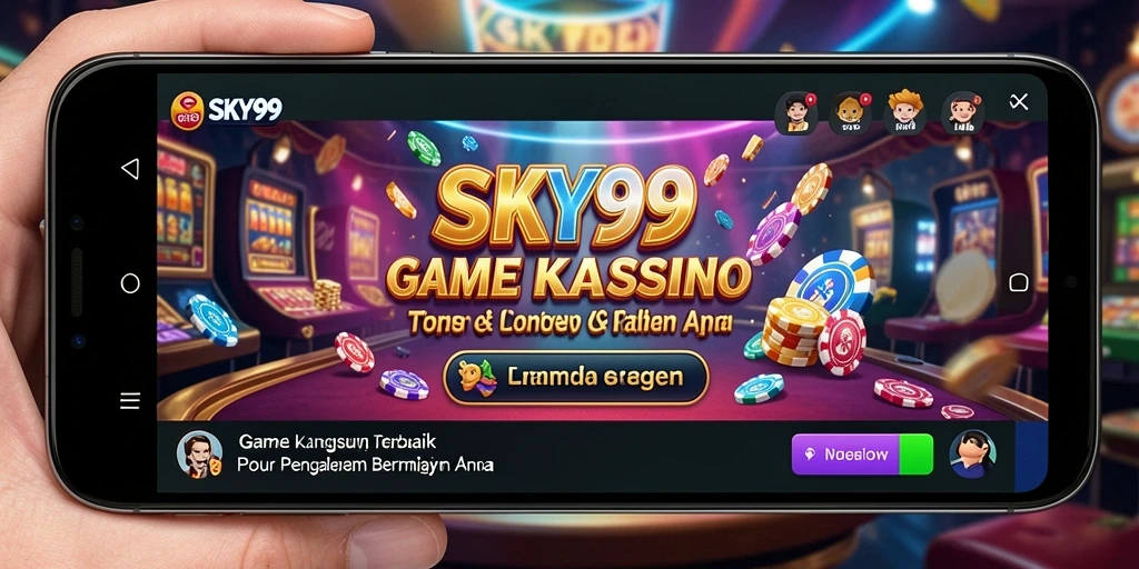 Tampilan menarik gameplay Live Casino di SKY99 dengan dealer profesional.